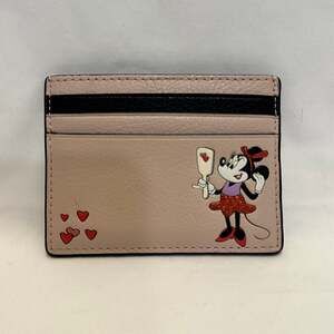 Kate Spade Disney Minnie Mouse Small Slim Card Holder in Pale Vellum Multi